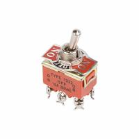 Тумблер 250V 15А (6c) ON-OFF-ON двухполюсный (KN-203) REXANT