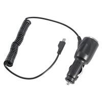 Автозарядка в прикуриватель microUSB (АЗУ) (5 V, 1000 mA) шнур спираль 1.5 м черная REXANT