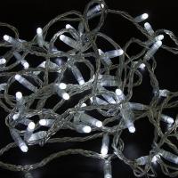 Гирлянда светодиодная Нить 10м 100 LED БЕЛЫЙ прозрачный ПВХ IP65 постоянное свечение 24В соединяется NEON-NIGHT нужен трансформатор 531-100/531-311/531-312