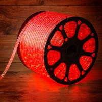 Дюралайт LED двухжильный 230В 13мм 36 LED/м КРАСНЫЙ постоянное свечение модуль 1м бухта 100м NEON-NIGHT
