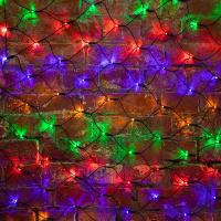 Гирлянда светодиодная Сеть 1х1,5м 160 LED МУЛЬТИ черный ПВХ IP65 свечение с динамикой 230В контроллер в комплекте NEON-NIGHT