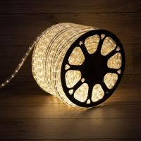 Дюралайт LED двухжильный 230В 13мм 30 LED/м ТЕПЛЫЙ БЕЛЫЙ постоянное свечение модуль 1м бухта 100м NEON-NIGHT