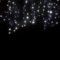 Гирлянда светодиодная Нить 20м 200 LED БЕЛЫЙ черный каучук IP67 постоянное свечение 24В соединяется NEON-NIGHT нужен трансформатор 531-100/531-311/531-312