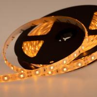 Лента светодиодная 12В, SMD2835, 4,8Вт/м, 60 LED/м, желтый, 8мм, 5м, IP65 LAMPER
