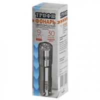 TM9  Фонарь Трофи 9xLED, алюм, 3хААА, карт (60/360/4320)