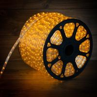 Дюралайт LED двухжильный 230В 13мм 36 LED/м ЖЕЛТЫЙ постоянное свечение модуль 1м бухта 100м NEON-NIGHT