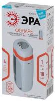 KA10S Фонарь ЭРА 2в1 10SMD+1W Акку 4V900mAh,  ЗУ 220V, карт (10/40/1200)