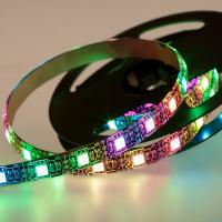 Лента светодиодная 5В, SMD5050, 4,8Вт/м, 60 LED/м, RGB, 10мм, 1м, с USB коннектором, черная, IP65 LAMPER