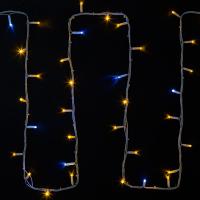 Гирлянда светодиодная Нить 20м 200 LED ЖЕЛТЫЙ белый каучук IP67 эффект мерцания 230В соединяется нужен блок 315-001 NEON-NIGHT