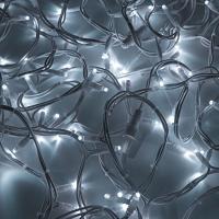 Гирлянда светодиодная Нить 20м 200 LED БЕЛЫЙ белый каучук IP67 постоянное свечение 230В соединяется нужен блок 315-001 NEON-NIGHT