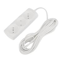 Удлинитель STANDARD 3 гнезда, 7м, 2х0,75мм², б/з, белый PROconnect