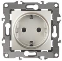 12-2101-15 ЭРА Розетка 2P+E Schuko, 16АХ-250В, Эра12, перламутр (10/100/2500)