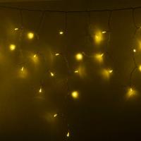 Гирлянда светодиодная Бахрома (Айсикл) 4,8х0,6м 176 LED ЖЕЛТЫЙ прозрачный ПВХ IP65 постоянное свечение 230В нужен блок 303-500-1 NEON-NIGHT