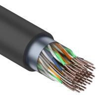 Кабель витая пара F/UTP, CAT 5, PE, 25PR, 24AWG, OUTDOOR, SOLID, черный, 305м, REXANT