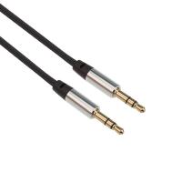 Аудиокабель AUX 3,5мм, 1м, черный REXANT