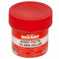 Флюс для пайки, паста TR-RMA KELLER, 20мл, банка REXANT