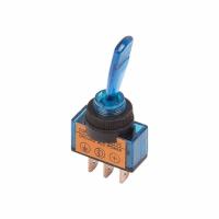 Тумблер 12V 20А (3c) ON-OFF однополюсный с синей подсветкой (ASW-13D) REXANT
