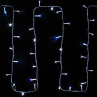 Гирлянда светодиодная Нить 20м 200 LED БЕЛЫЙ белый каучук IP67 эффект мерцания 24В соединяется NEON-NIGHT нужен трансформатор 531-100/531-311/531-312