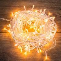 Гирлянда Твинкл Лайт 15 м, прозрачный ПВХ, 120 LED, цвет ТЕПЛЫЙ БЕЛЫЙ