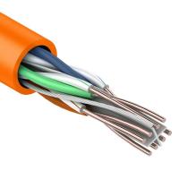 Кабель витая пара U/UTP, CAT 6, ZH нг(А)-HF, 4PR, 23AWG, INDOOR, SOLID, оранжевый, 305 м, REXANT