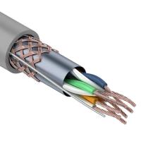 Кабель витая пара SF/UTP, CAT 5e, PVC, 4PR, 24AWG, INDOOR, STRANDED, серый, 305м, REXANT