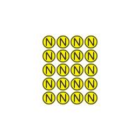 Наклейка знак электробезопасности «N», диаметр 20мм (20 шт. на листе) REXANT