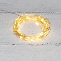 Гирлянда светодиодная Роса 10м, 100LED, ТЕПЛЫЙ БЕЛЫЙ, IP20, IP20, USB NEON-NIGHT