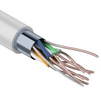Кабель витая пара омедненный, F/UTP, CCA, CAT 5e, PVC, 4PR, 24AWG, INDOOR, SOLID, серый, 50м PROconnect