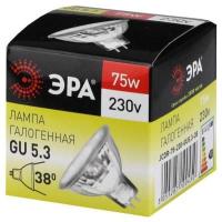 Лампа галогенная ЭРА GU5.3-JCDR (MR16) -75W-230V-Cl (10/200)
