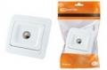 Розетка 2П+З с защ. шт. 16А 250В + USB порт 2,1А 5В белая "Таймыр" TDM
