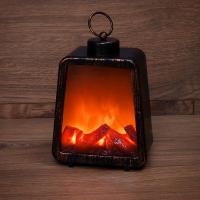 Светодиодный камин Лофт USB с эффектом живого огня 17х10х24.5 см NEON-NIGHT