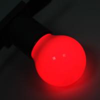Лампа светодиодная, диаметр 45мм, E27, 5 LED, 2Вт, КРАСНЫЙ, 230В NEON-NIGHT