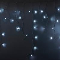 Гирлянда светодиодная Бахрома (Айсикл) 5,6x0,9м 240 LED БЕЛЫЙ белый каучук 3,3мм IP67 эффект мерцания 230В нужен блок 315-001 NEON-NIGHT