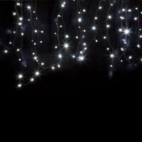 Гирлянда светодиодная Нить 12м 120 LED БЕЛЫЙ черный каучук IP67 постоянное свечение 230В соединяется блок в комплекте NEON-NIGHT