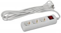 U-3es-3m Удлин-ль ЭРА с заземл, 3x1мм2, с выкл, 3гн, 3м (20/480) Новый