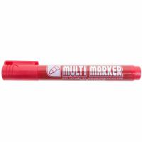 Маркер перманентный Multi Marker 3мм, красный, пулевидный Crown