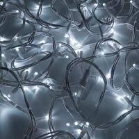 Гирлянда светодиодная Нить 20м 200 LED БЕЛЫЙ белый каучук IP67 постоянное свечение 24В соединяется NEON-NIGHT нужен трансформатор 531-100/531-311/531-312
