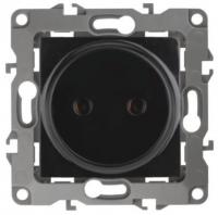 12-2105-06 ЭРА Розетка 2P, 16АХ-250В, Эра12, чёрный