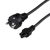 Шнур сетевой, вилка СЕЕ 7/7(Schuko) - разъем IEC 320 C5, кабель 3x0,75мм², 1,8м, для питания ноутбука (пакет ПВХ) REXANT