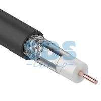Кабель коаксиальный RG-6U, 75Ом, CCS/Al/Al, 48%, 100м, OUTDOOR, черный PROconnect
