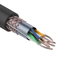 Кабель витая пара SF/UTP, CAT 5e, PE, 4PR, 24AWG, OUTDOOR, SOLID, черный, 305м, REXANT