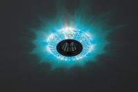 DK LD2 SL/BL+WH Светильник ЭРА декор c голубой светодиодной подсветкой (3W), прозрачный