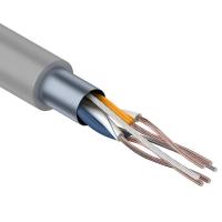 Кабель витая пара F/UTP, CAT 5e, PVC, 2PR, 24AWG, INDOOR, STRANDED, серый, 305м, REXANT