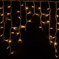 Гирлянда светодиодная Бахрома (Айсикл) 5,6x0,9м 240 LED ТЕПЛЫЙ БЕЛЫЙ белый каучук 3,3мм IP67 постоянное свечение 230В нужен блок 315-001 NEON-NIGHT