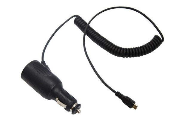 Автозарядка с индикатором microUSB (АЗУ) (5 V, 2000 mA) шнур спираль до 2 м REXANT