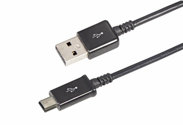 Кабель USB-A – mini USB, 1А, 1м, ПВХ, черный REXANT