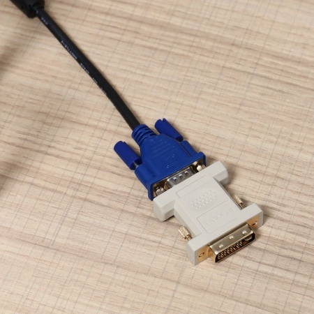 Переходник штекер DVI-I - гнездо VGA REXANT
