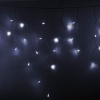 Гирлянда светодиодная Бахрома (Айсикл) 2,4х0,6м 88 LED БЕЛЫЙ прозрачный ПВХ IP65 постоянное свечение 230В блок в комплекте NEON-NIGHT