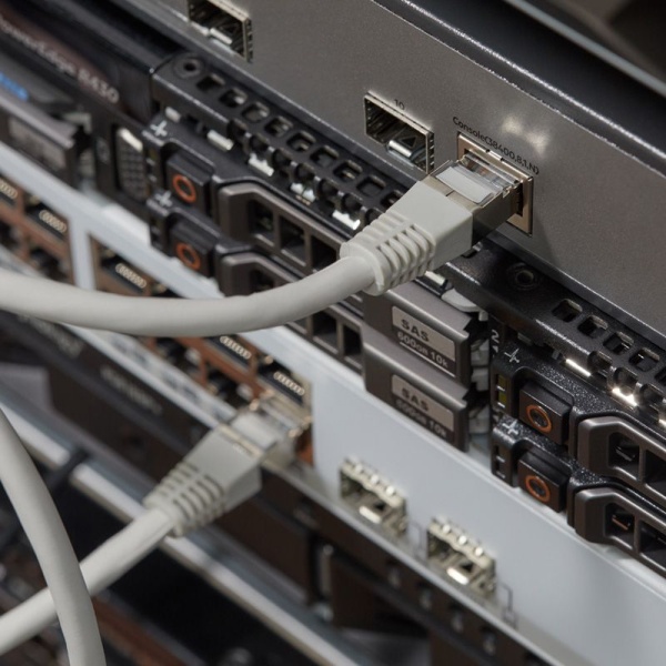 Шнур коммутационный, патч-корд F/UTP RJ45-RJ45, CAT 6, LSZH серый, 1м REXANT