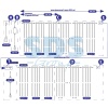 Гирлянда LED - Умный дождь, 3 секции 1x3 м, 4x3 нитей, 30W, 24V, 8 каналов, 672 БЕЛЫХ диода, IP65